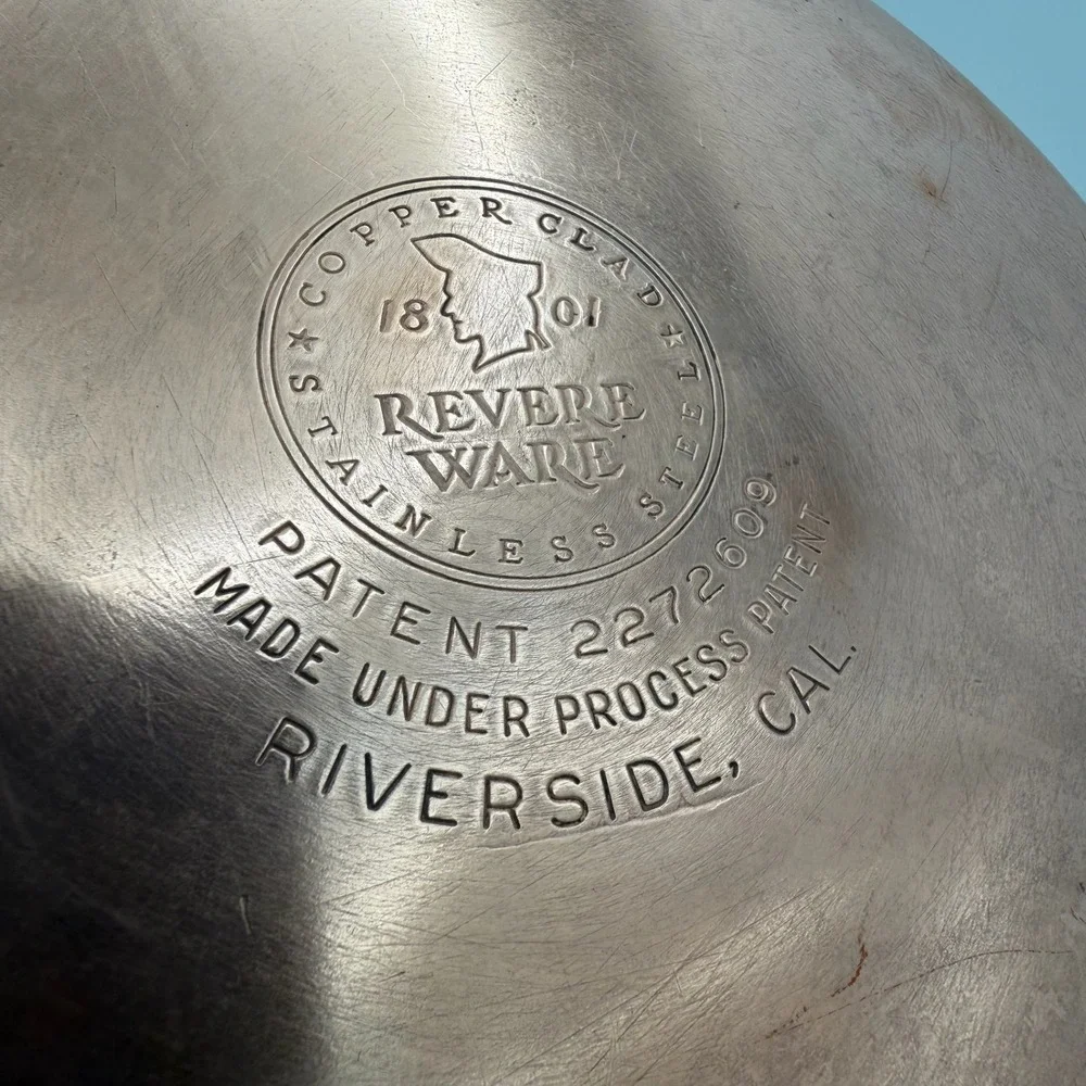Vintage Revere Ware Double Ring 8